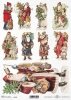 Papier decoupage świąteczny-Mikołaje*Paper Christmas-Santa Claus*Papel de Navidad-Santa Claus*Бумага Рождество-Санта-Клаус*Papier Weihnachten-Weihnachtsmann
